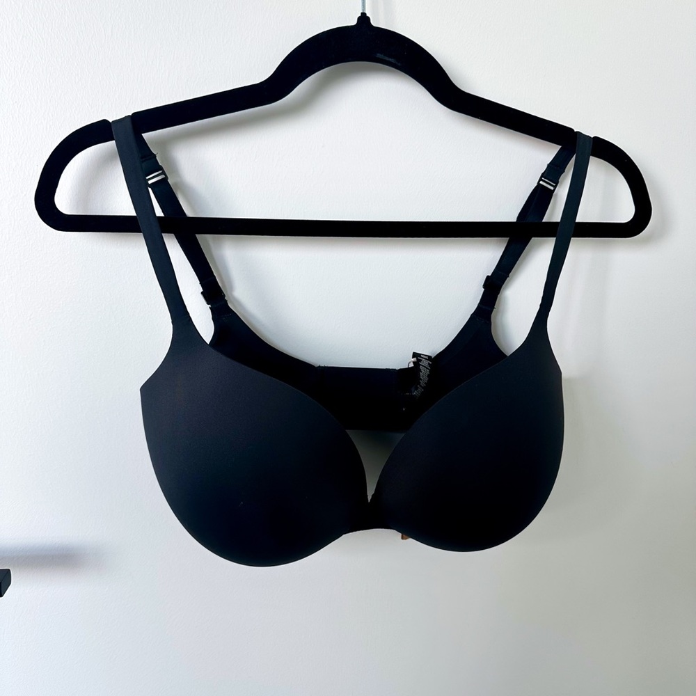 SKIMS Ultimate Collection Push-Up Plunge Bra 34DD - Onyx (NWT)